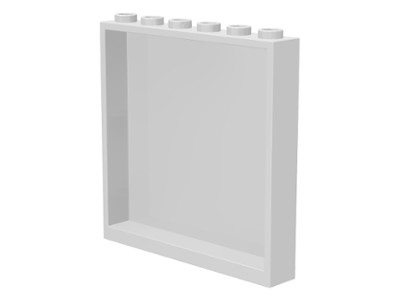 LEGO 59349 NÁSTENNÝ SKLENENÝ PANEL 1x6x5 biely NOVINKA (6g)