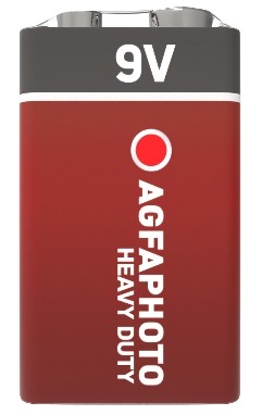 Agfa Batéria 9V 6F22 R9 Super Heavy Zinc Zinc-Carbon