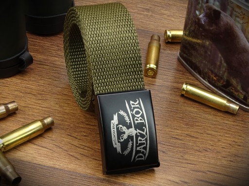 Vojenský pánsky opasok Zelený darček Forester Hunter Beater