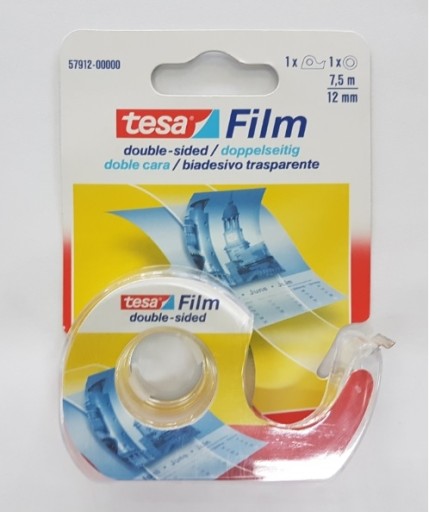 tesa obojstranná kancelárska páska 7,5mx12mm + dávkovač
