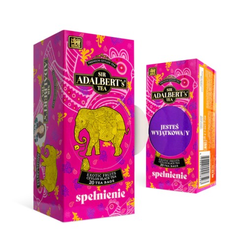 ADALBERT ́S CEYLONE tea black EXOTICKÉ OVOCIE PLŇENIE 20 VRECKOV