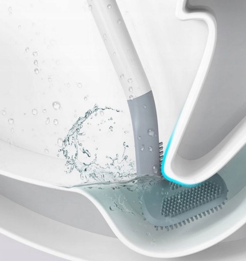 SILIKÓNOVÁ TOALETNÁ KEFA PRE HYGIENU UMÝVACIEHO HÁKU NA WC WC