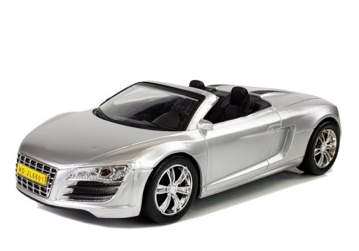 Autíčko s naťahovaním Cabriolet Silver 1:18