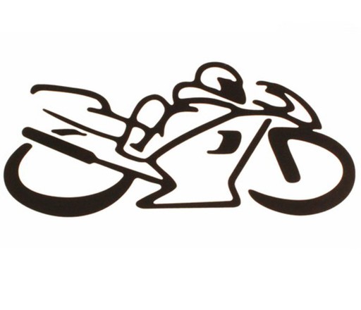 NÁLEPKA - MOTOCYKL STREET CHASER NAHÝ