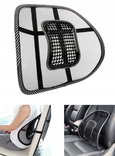 BEDROVÁ OPIERKA CHRBTA Ergonomická podložka s masážnym prístrojom do kresla