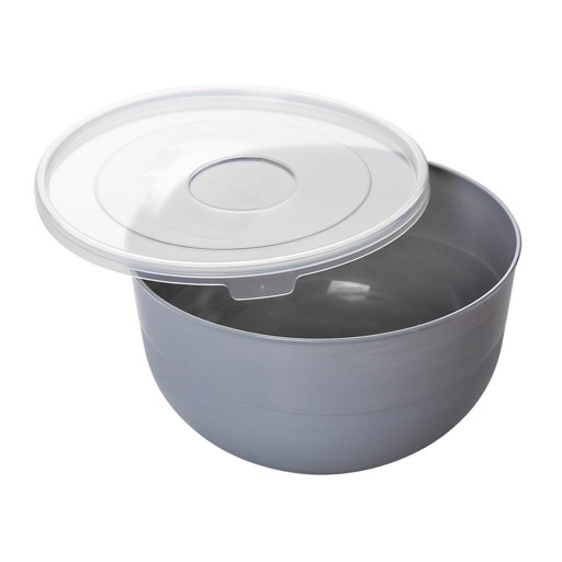 PLASTOVÁ KUCHYŇSKÁ MISKA S POKROKOM, ŠEDÁ, 1,2L