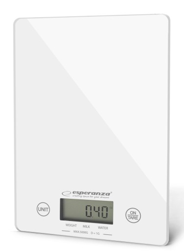 DIGITÁLNA KUCHYŇSKÁ VÁHA ESPERANZA LEMON WHITE LCD
