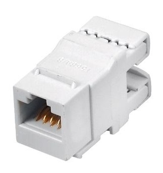 Netienená zásuvka Keystone RJ45 UTP cat.5e