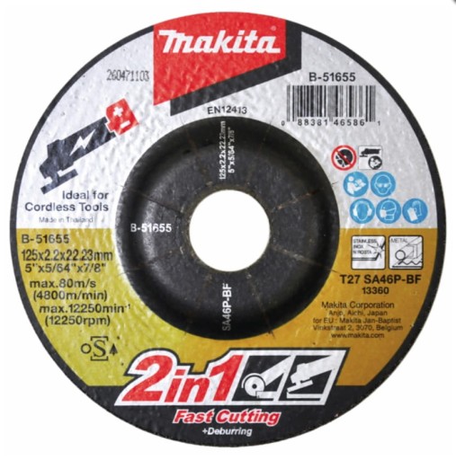Rezný brúsny kotúč 2v1 125mm Makita B-51655