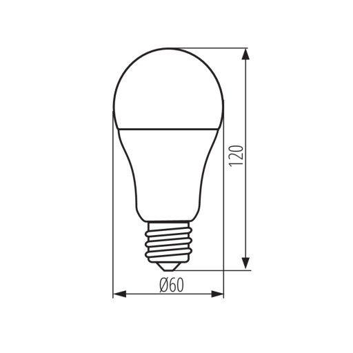 Svetelný zdroj: LED žiarovka A60 13=100W E27 bielaNW