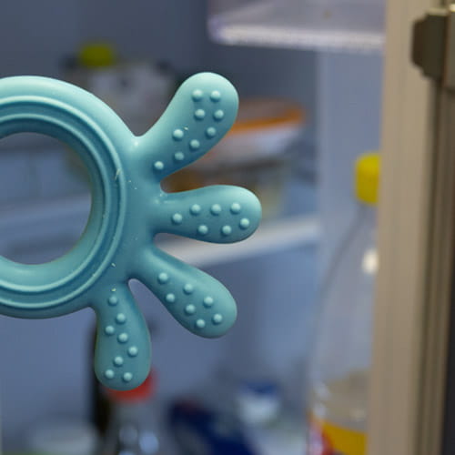 Octopus blue BabyOno silikónové hryzátko