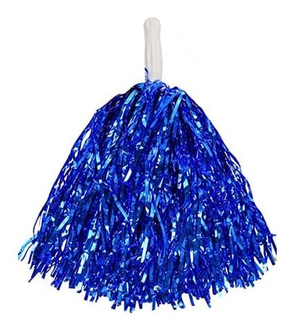 Bambulka roztlieskavačky CHEERLEADER bambulky MODRÁ