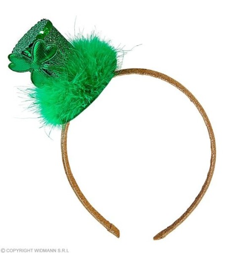 GREEN CLOVER MINI HAT BAND