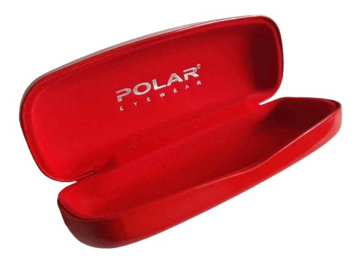 Puzdro na okuliare, pevné puzdro, ochranný box, POLAR, červené