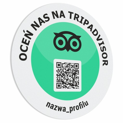 QR nálepka na Tripadvisore 15x15