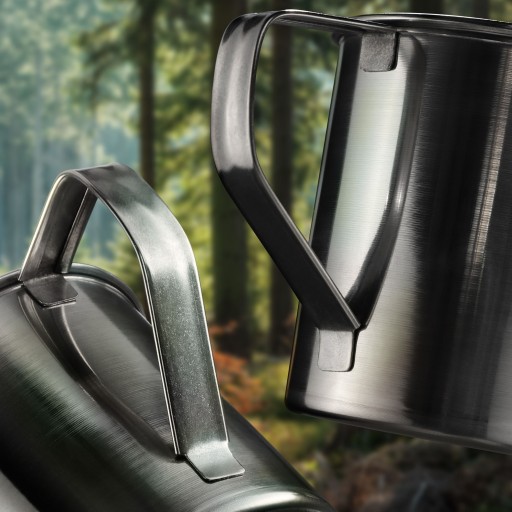 OCELOVÝ HRNEK 400ml NA TURISTICKÝ ČAJ