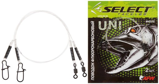 Select fluorocarbonový náväzec 25cm 8kg 2 ks.