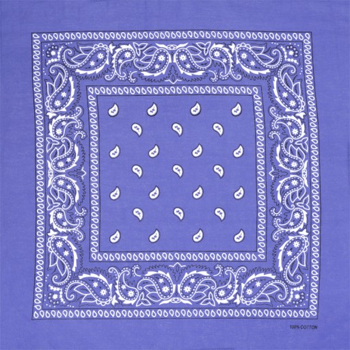 Bandama bandana bandana fialová paisley šatka