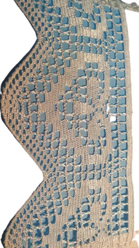 Akrylová čipka 9,5 cm, BIELA