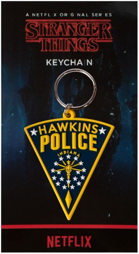 Policajná kľúčenka Stranger Things Hawkins