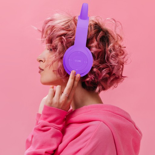 SLÚCHADLÁ PRE DETI BLUETOOTH MAČACIE UŠI MAČKA LED RGB MIKROfón do uší
