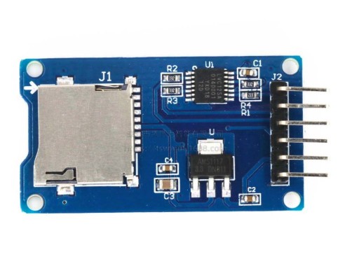 Modul ČÍTAČKA pamäťových kariet, microSD slot, Micro SD, ARDUINO AVR, rozhranie SPI