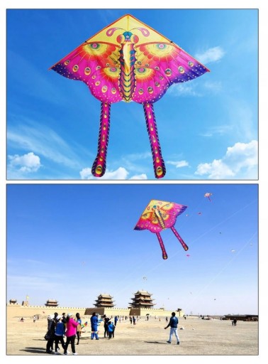 SUPER LIETAJÚCI KITE BUTTERFLY KITE 90cm FARBY