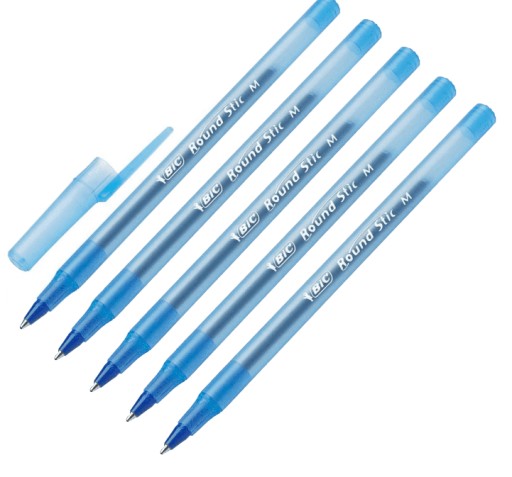 BIC okrúhle pero, modré, 5 kusov