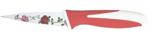 Kuchynský nôž na zeleninu, ovocie, ozdobná čepeľ, 24 cm