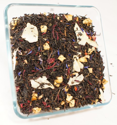 BLACK MAGIC čierny čaj 50g KOKOS + GRANÁTOVÉ JABLKO + SLIVKA