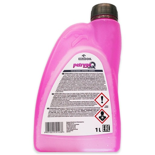 Orlen Oil PETRYGO Q NEW RUŽOVÁ Kvapalina do chladičov 1 l