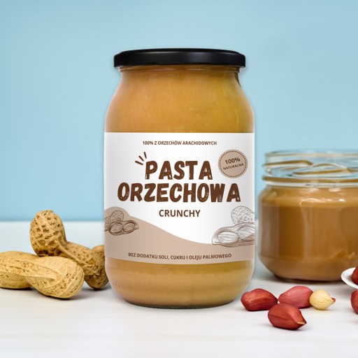 CHRUVKOVÁ PASTA z arašidového masla 900g BEZ SOLI, CUKRU