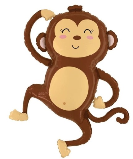 Fóliový balónik Monkey Animals Safari Zoo 60 cm