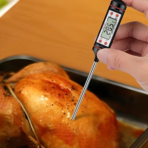 DIGITÁLNY KUCHYNSKÝ TEPLOMER NA MÄSO, VÍNO, LCD SONDA -50°C - 300°C