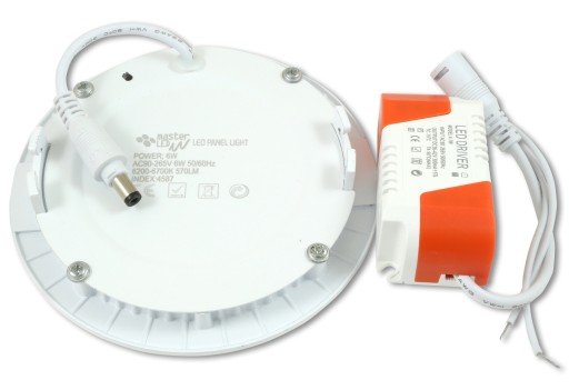 LED panelové vstavané stropné svietidlo 6W biele
