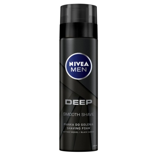 NIVEA PENA NA HOLENIE PÁNSKA 200ML AKTÍVNY UHLÍK