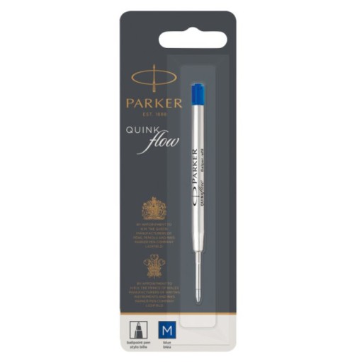 NÁPLŇ DO GUĽOVÝCH PERO PARKER MODRÁ KOVOVÁ VEĽKOSŤ STREDNÁ 0,7 mm