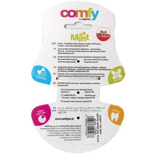 COMFY TOY MINT DENTAL KOST RUŽOVÁ 16,5 cm