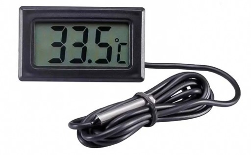 PRESNÝ ELEKTRONICKÝ TEPLOMER S AKVÁRIOVÝM SONDA DIGITÁLNYM LCD DISPLEJOM