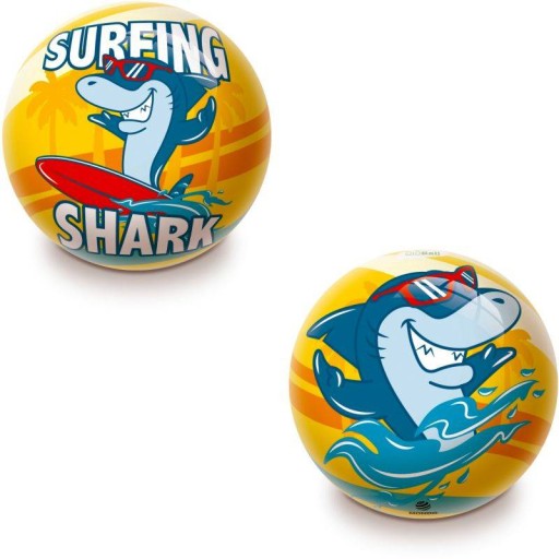 Rekreačný gumový futbal SURFING SHARK 14 cm