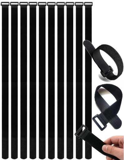 VELCRO BAND ORGANIZÁTOR KÁBLOV priechodka OČKA SILNÁ PÁSKA 40 CM 2CM 10 KS