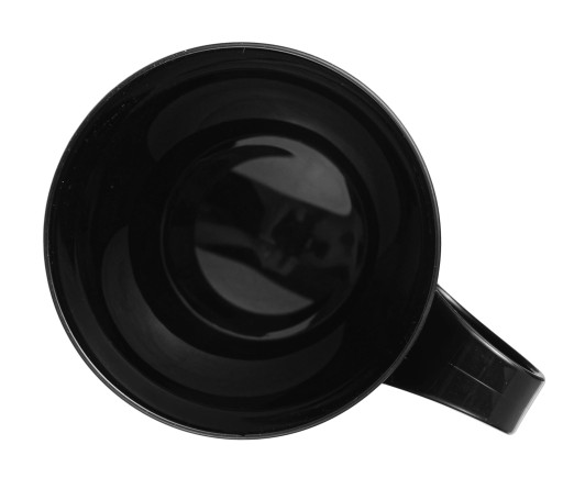 GASTRO hrnček S viečkom OPÄTOVNE POUŽITEĽNÝ 450ML ČIERNA