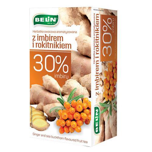 Belin Ginger + čaj z rakytníka - 20 vrecúšok