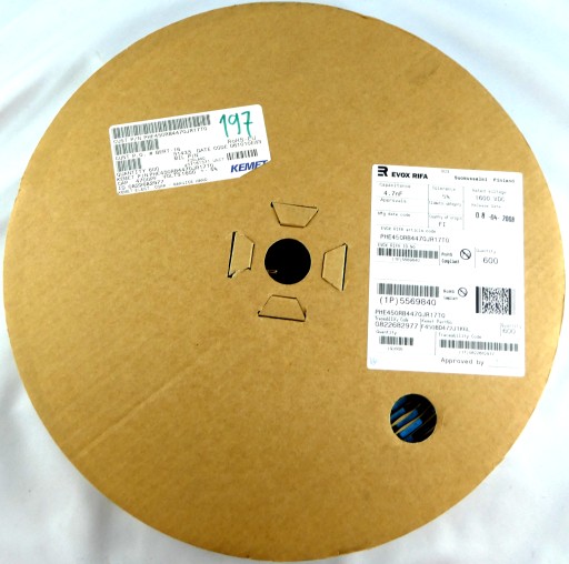 Fólia RIFA 0,0047uF 4,7nF 4N7 5% 1600V DC 10ks