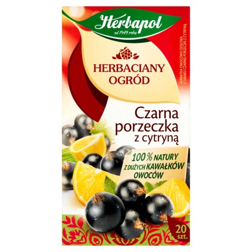 Herbapol ovocný čaj čierne ríbezle s citrónom 20 ks