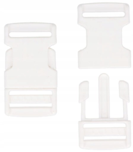 Plastová spona Západka 3m 30mm - 6ks Biela