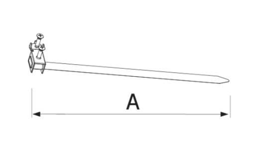 NASTAVITEĽNÁ OCELOVÁ UZEMŇOVACIA SVORKA 1/8-1,5''