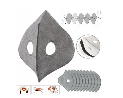HEPA FILTER N99 pre ANTI SMOG masku 10 ks PM 2,5