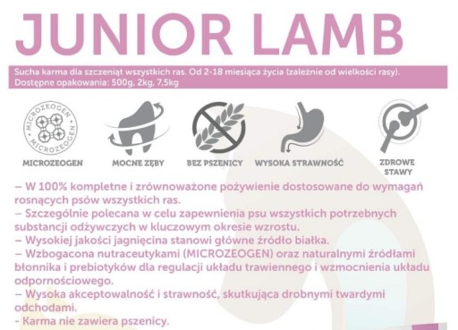 Nature's Protection JUNIOR Lamb All Breed 500 g HMOTNOSTI