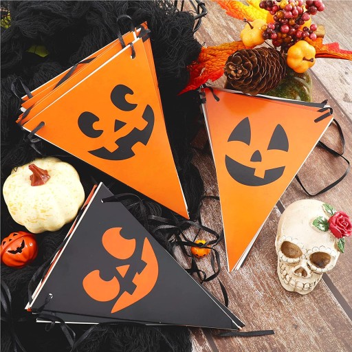 HALLOWEENSKÉ VENCICE S BALÓNMI VEĽKÁ DEKORÁCIA